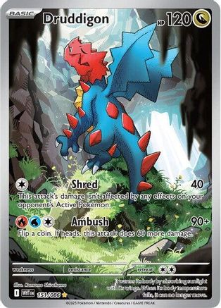 Druddigon (151) Holofoil - White Flare