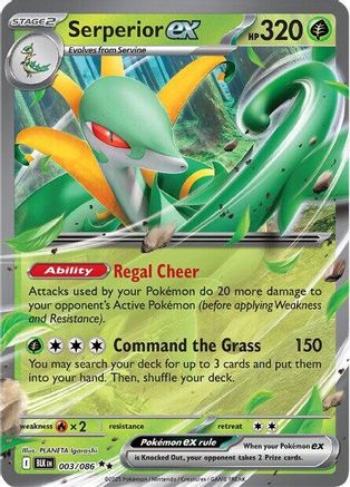Serperior ex (3) Holofoil - Black Bolt