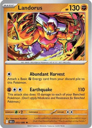 Landorus (53) Reverse Holofoil - Black Bolt