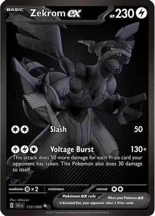 Zekrom ex (172) Holofoil - Black Bolt