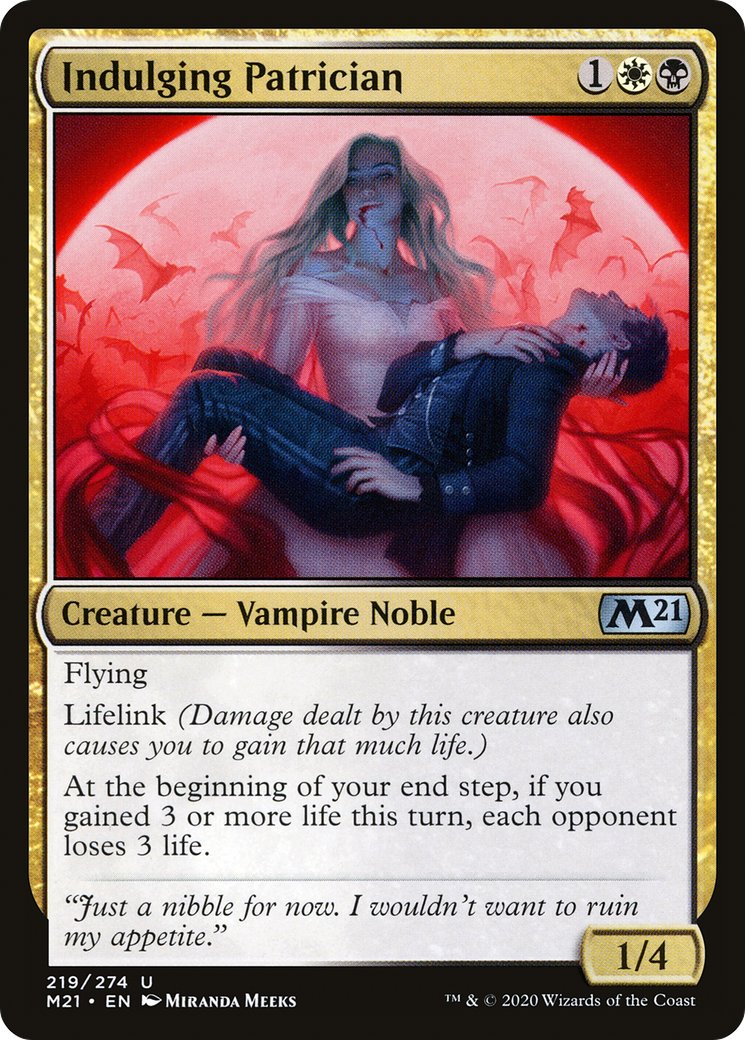 Indulging Patrician (219) Foil - Core Set 2021