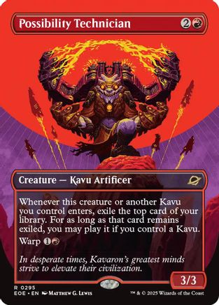 Possibility Technician (Borderless) (295) Foil - Edge of Eternities