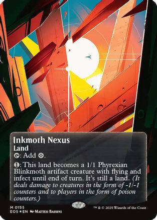Inkmoth Nexus (Borderless) (155) Galaxy Foil - Edge of Eternities: Stellar Sights