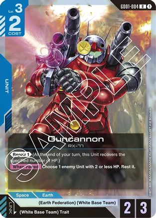 Guncannon (GD01-004) Holofoil- Newtype Rising