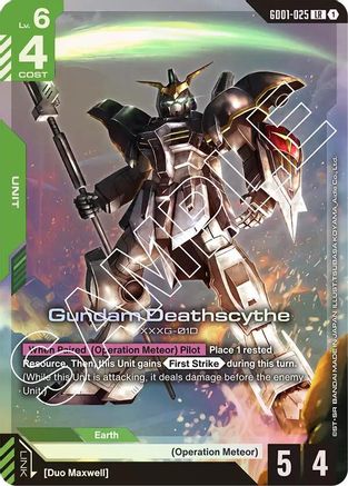 Gundam Deathscythe (GD01-025) (GD01-025) Holofoil- Newtype Rising
