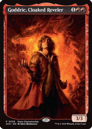 Goddric, Cloaked Reveler (038) - Game Day & Store Championship Promos