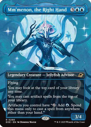 Mm'menon, the Right Hand (Borderless) (290) Foil - Edge of Eternities