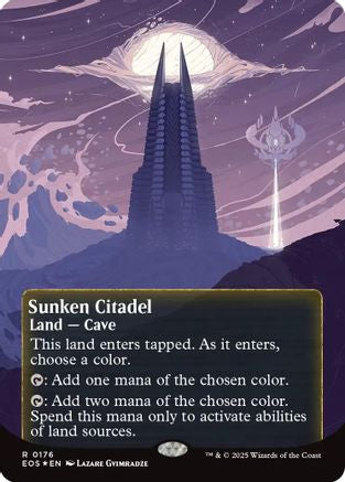 Sunken Citadel (Borderless) (176) Galaxy Foil - Edge of Eternities: Stellar Sights