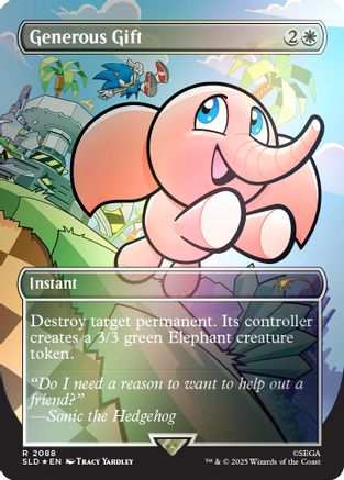 Generous Gift (2088) (Rainbow Foil) (2088) Foil - Secret Lair Drop Series