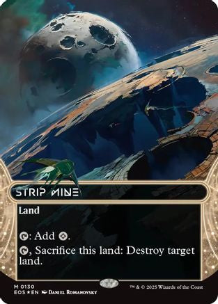 Strip Mine (Borderless) (130) Galaxy Foil - Edge of Eternities: Stellar Sights