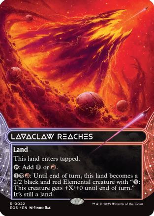 Lavaclaw Reaches (Borderless) (022) Foil - Edge of Eternities: Stellar Sights