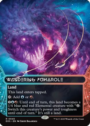 Wandering Fumarole (Borderless) (045) - Edge of Eternities: Stellar Sights