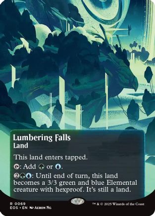 Lumbering Falls (Borderless) (069) Foil - Edge of Eternities: Stellar Sights