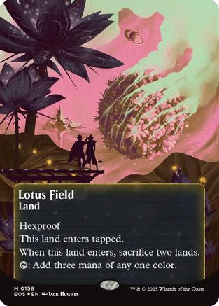 Lotus Field (Borderless) (158) Galaxy Foil - Edge of Eternities: Stellar Sights