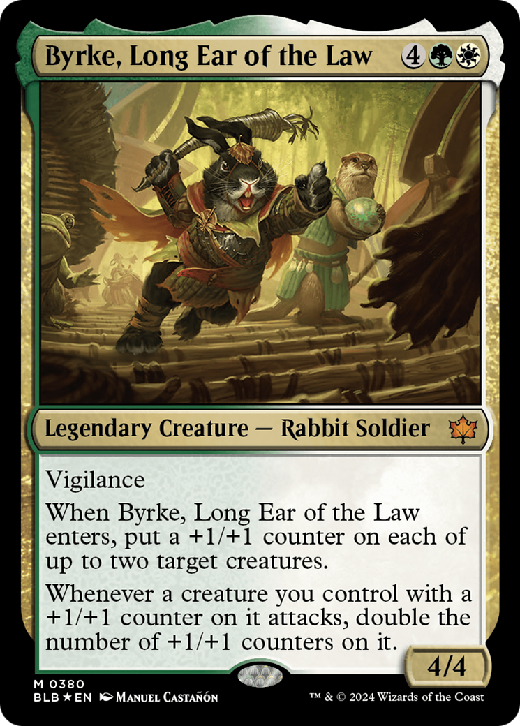 Byrke, Long Ear of the Law (380) Foil - Bloomburrow