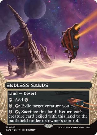 Endless Sands (Borderless) (015) Foil - Edge of Eternities: Stellar Sights