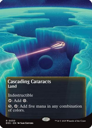 Cascading Cataracts (Borderless) (050) - Edge of Eternities: Stellar Sights