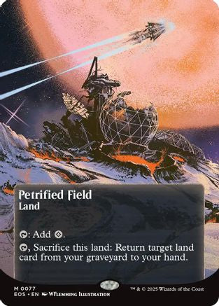 Petrified Field (Borderless) (077) - Edge of Eternities: Stellar Sights