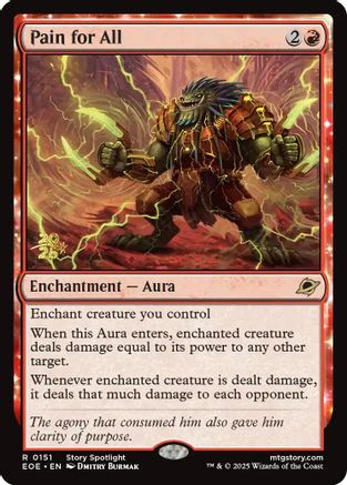 Pain for All (151) Foil - Prerelease Cards