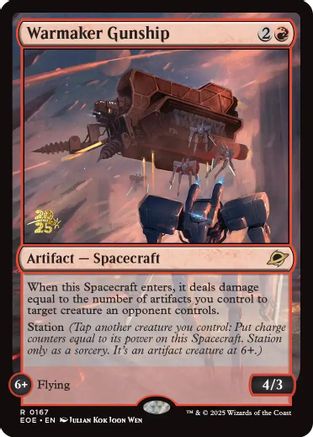 Warmaker Gunship (167) Foil - Prerelease Cards