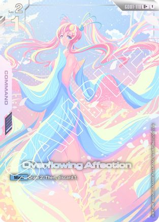 Overflowing Affection (U+) (GD01-118) Holofoil- Newtype Rising