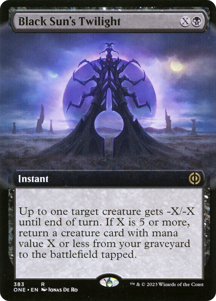 Black Sun's Twilight (Extended Art) (383) - Phyrexia: All Will Be One