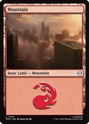 Mountain (197) Foil - Marvel's Spider-Man