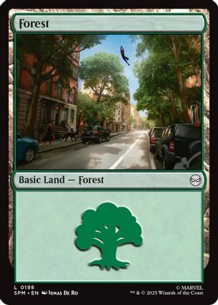 Forest (198) Foil - Marvel's Spider-Man