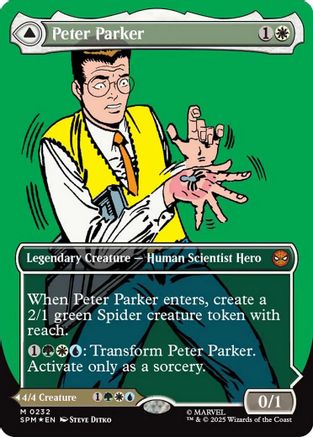 Peter Parker (Borderless) (232) Foil - Marvel's Spider-Man