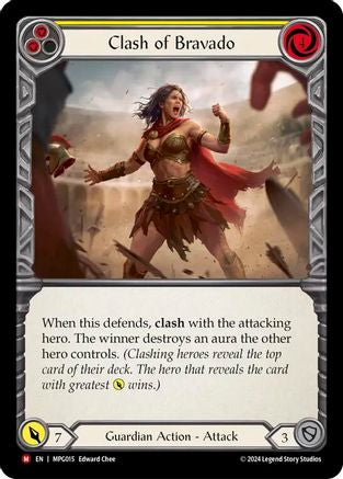 Clash of Bravado (MPG015) Rainbow Foil - Mastery Pack Guardian