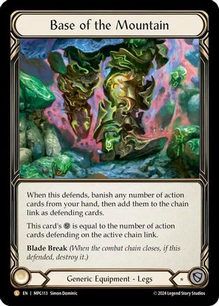 Base of the Mountain (MPG113) Cold Foil - Mastery Pack Guardian