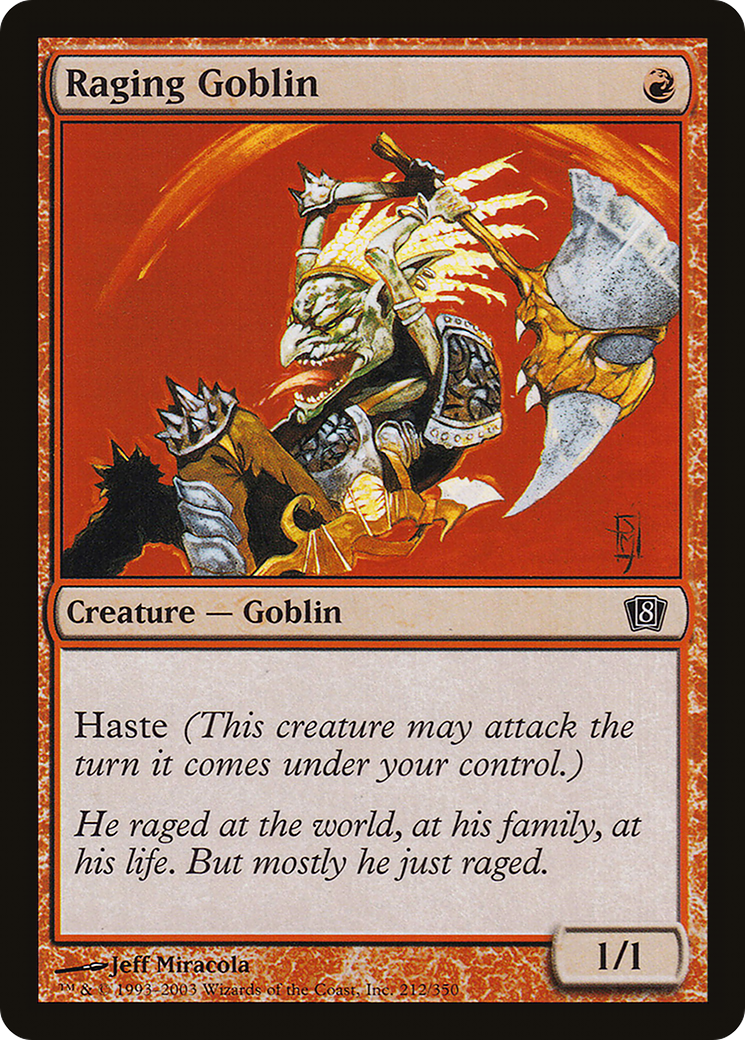 Raging Goblin (212) Foil - Eighth Edition