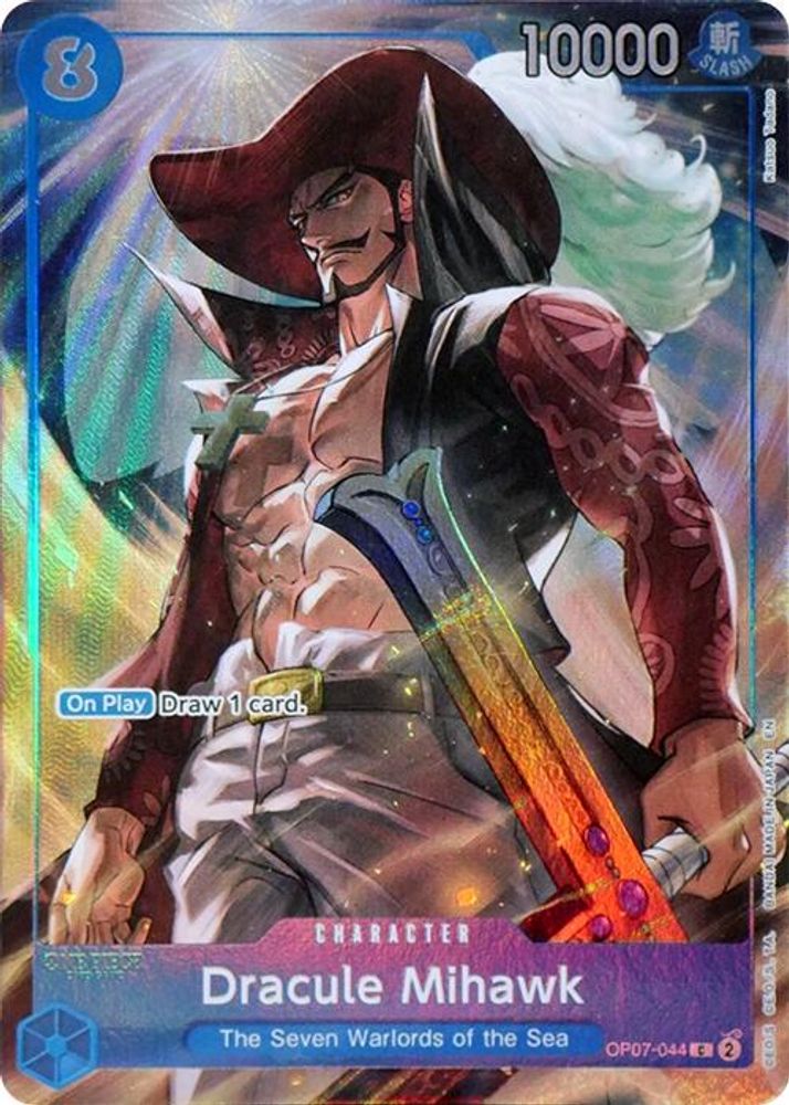 Dracule Mihawk (Seven Warlords of the Sea Binder Set) (OP07-044) Foil