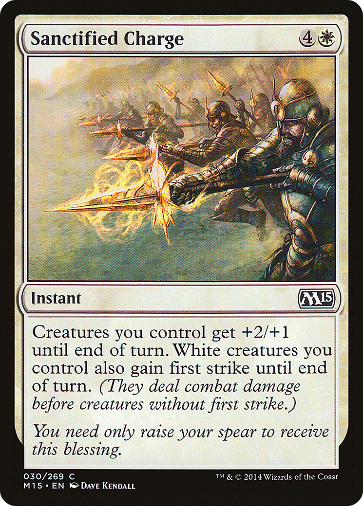 Sanctified Charge (030) Foil - Magic 2015