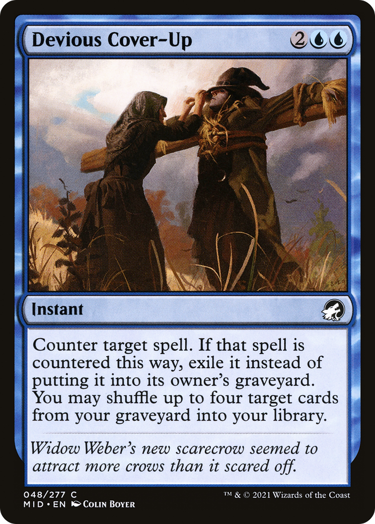 Devious Cover-Up (048) Foil - Innistrad: Midnight Hunt