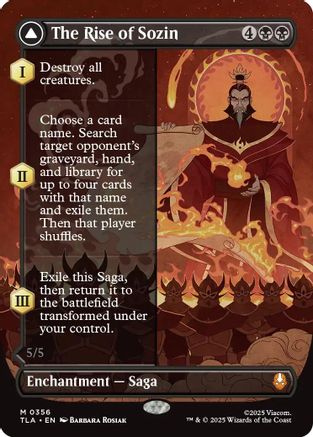 The Rise of Sozin (Borderless) (356) Foil - Avatar: The Last Airbender