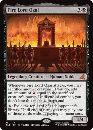 Fire Lord Ozai (104) Foil - Avatar: The Last Airbender: Eternal-Legal