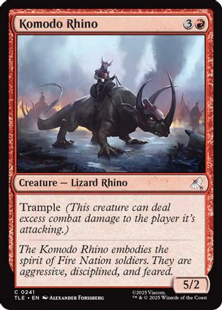 Komodo Rhino (241) Foil - Avatar: The Last Airbender: Eternal-Legal