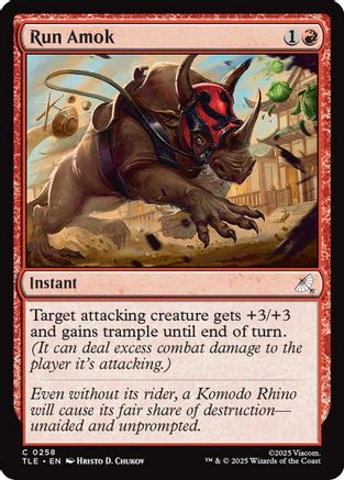 Run Amok (258) Foil - Avatar: The Last Airbender: Eternal-Legal
