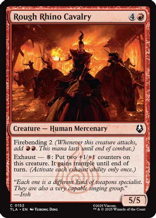 Rough Rhino Cavalry (152) Foil - Avatar: The Last Airbender