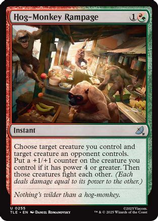 Hog-Monkey Rampage (255) Foil - Avatar: The Last Airbender: Eternal-Legal