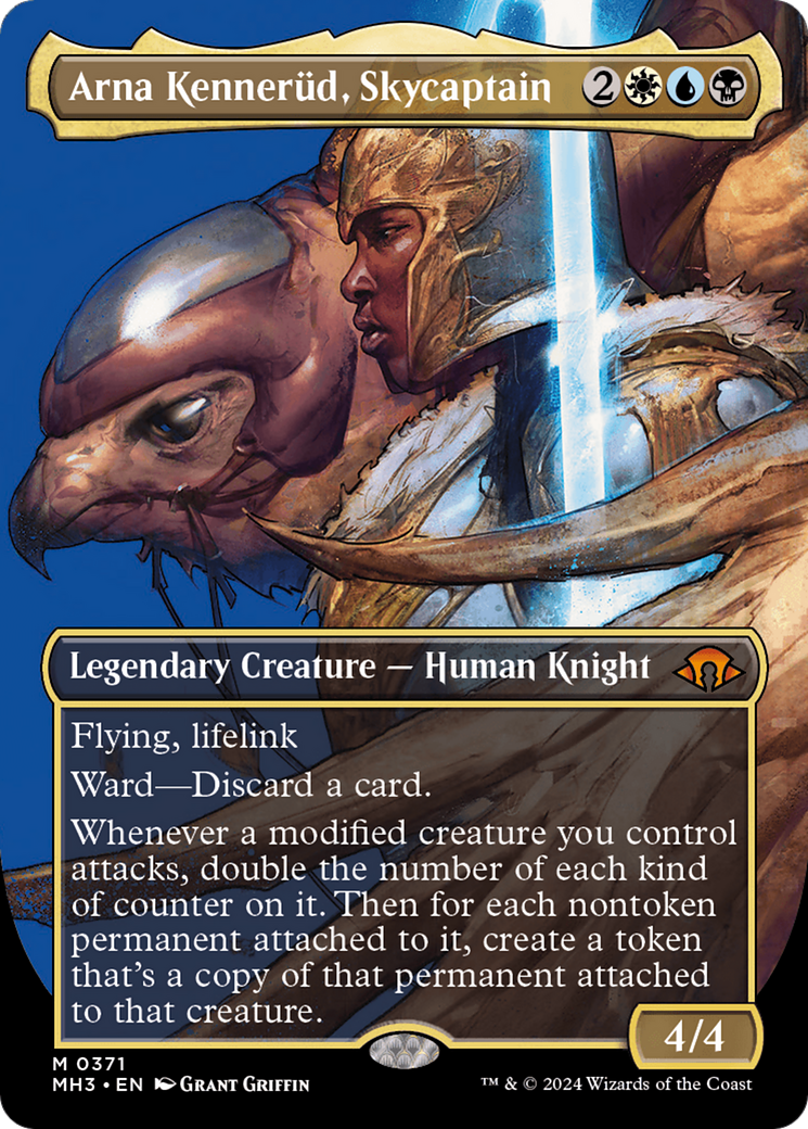 Arna Kennerud, Skycaptain (Borderless) (371) Foil - Modern Horizons 3
