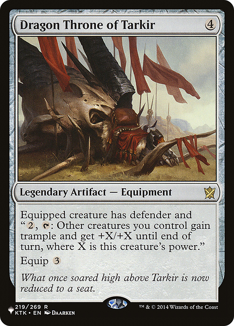 Dragon Throne of Tarkir (KTK-219) - The List
