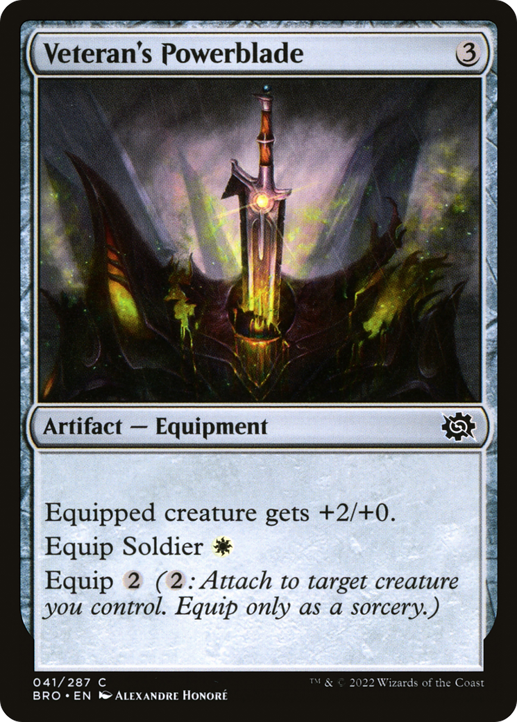 Veteran's Powerblade (041) Foil - The Brothers' War