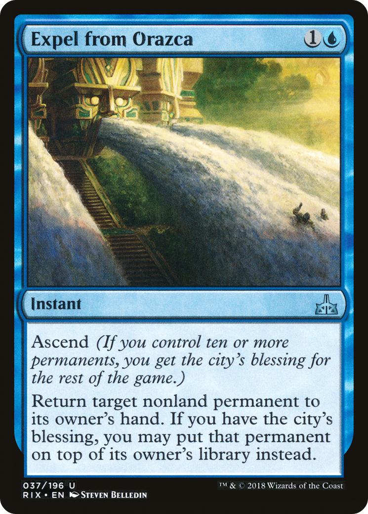 Expel from Orazca (037) Foil - Rivals of Ixalan