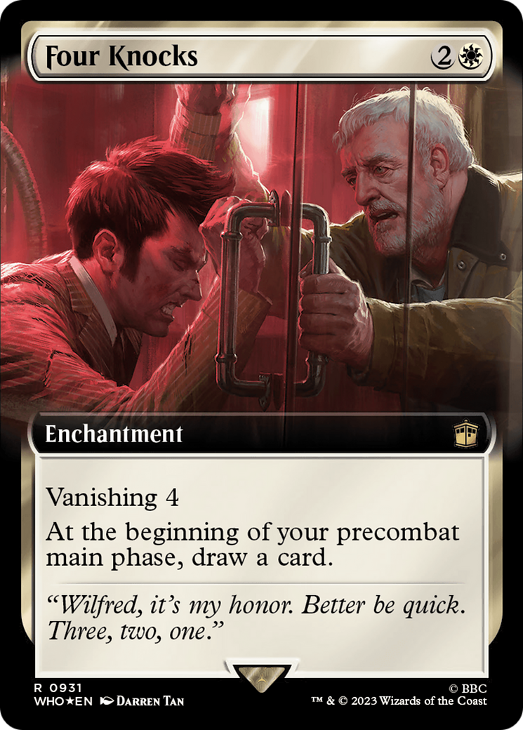 Four Knocks (Extended Art) (931) Foil - Doctor Who
