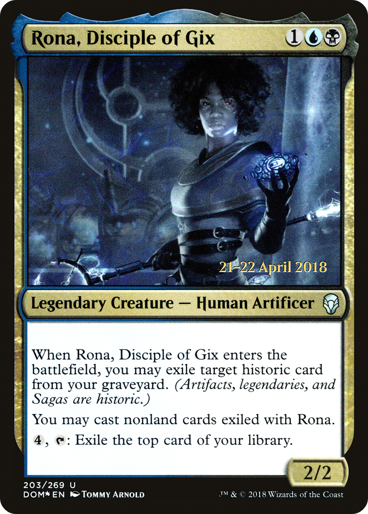 Rona, Disciple of Gix (203s) Foil - Dominaria Promos