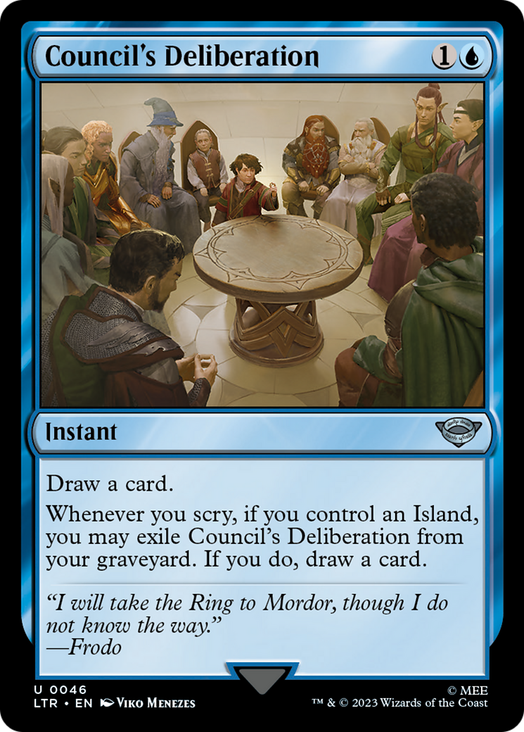 Council's Deliberation (046) Foil - The Lord of the Rings: Tales of Middle-earth