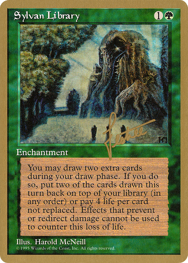Sylvan Library - 1996 Bertrand Lestree (4ED) - Pro Tour Collector Set