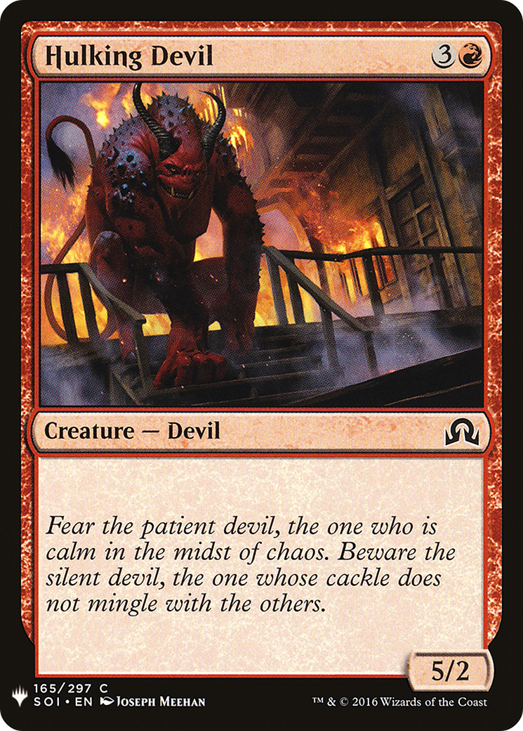Hulking Devil (SOI-165) - The List